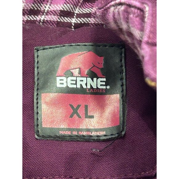 BERNE Softstone Duck Barn Coat Jacket Women's Size XL Flannel Lined Canvas Chore - Picture 11 of 13